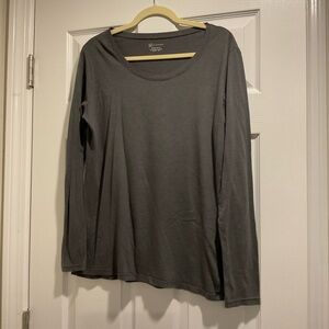 No Boundaries Gray Long Sleeve Tee